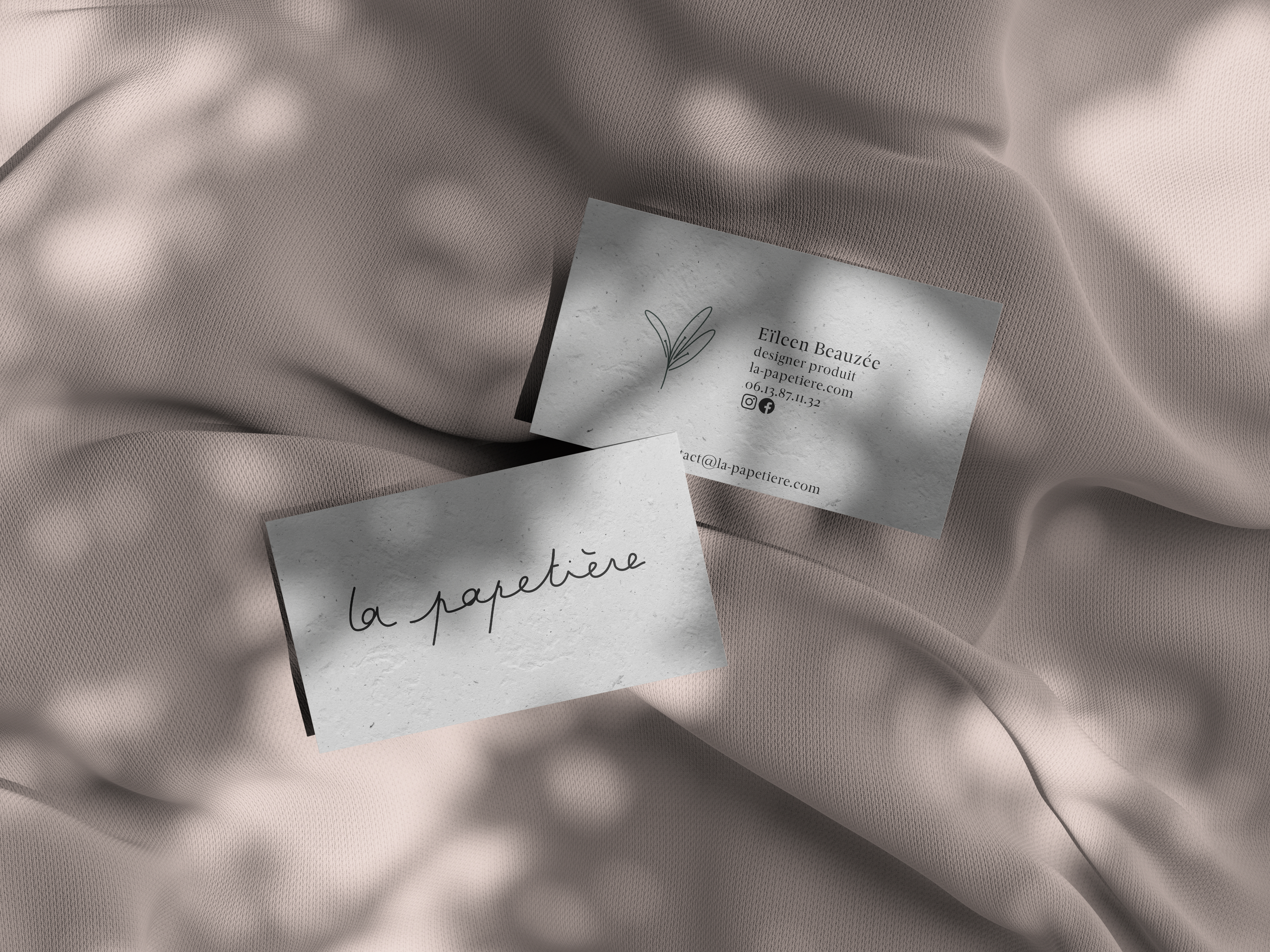 carte visite papier recyclé