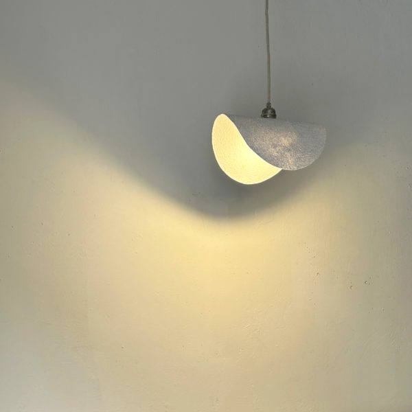 fabrication luminaire papier recyclé
