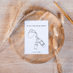 Carte Pastis papier recyclé