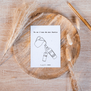 Carte Pastis papier recyclé