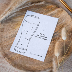 carte bière papier recyclé